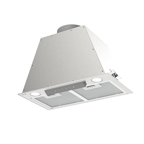 Detalle de Cata GL 45 X campana extractora de acero inoxidable, 4 velocidades y función Turbo