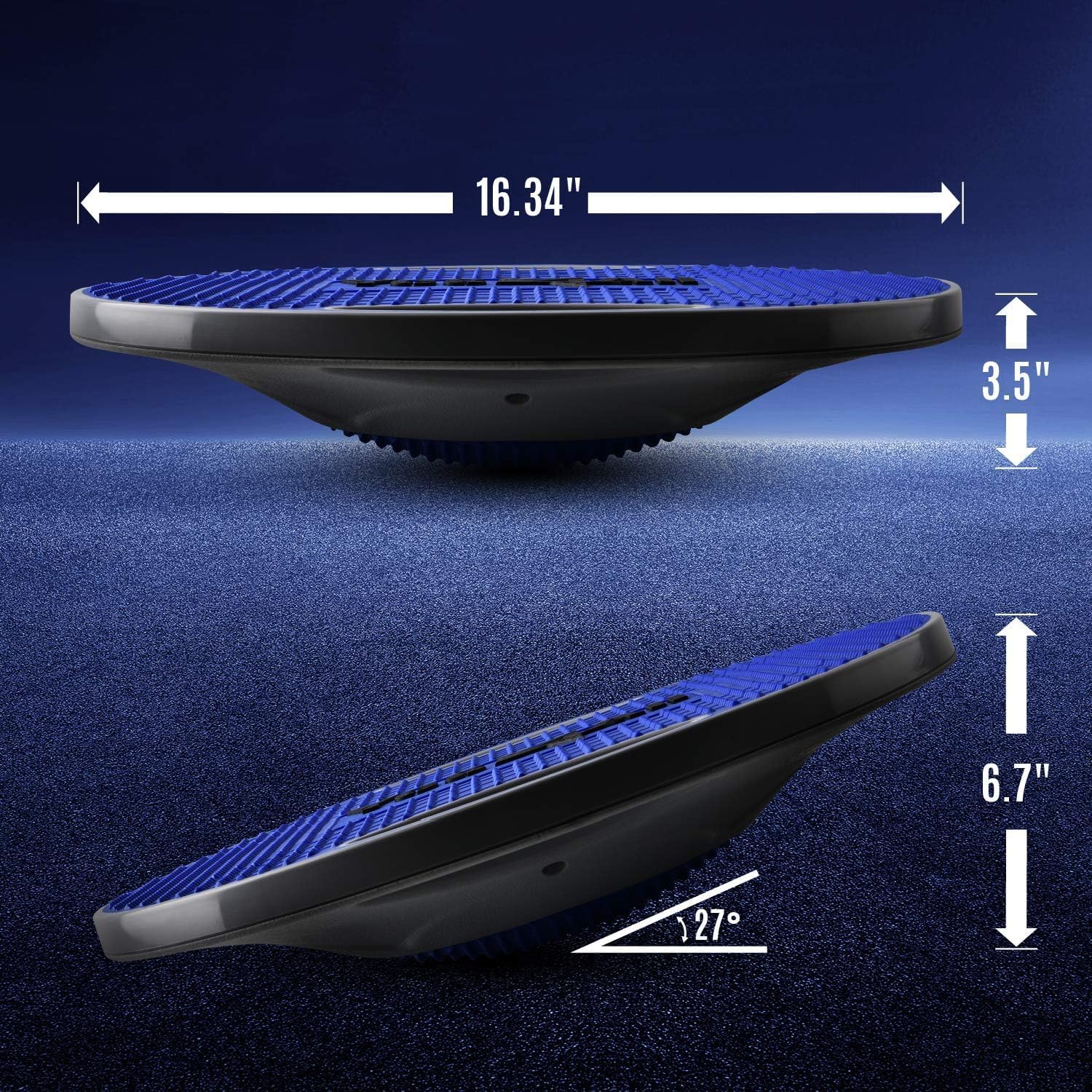 Thumbnail 3 de Yes4All 350LBS Professional Wooden Balance Board for Physical Therapy (Anti-slip rocker wobble board)