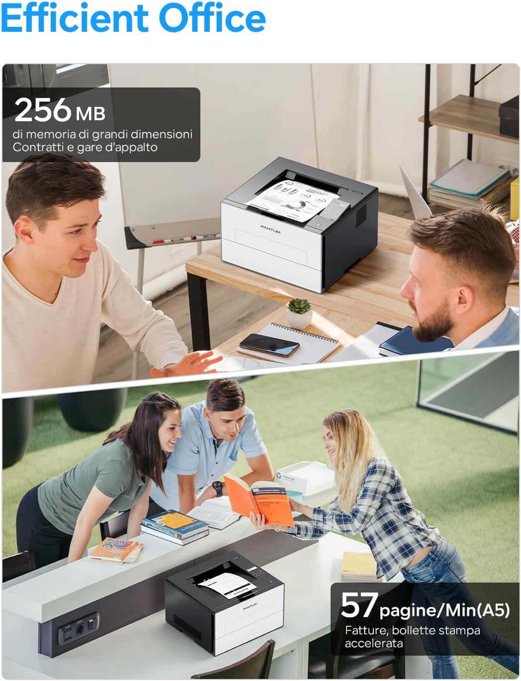Thumbnail 6 de Pantum BP4209DW: Stampante Laser Nero su Missione Fronte/Retro Automatica, Wi‑Fi e USB, 30 ppm