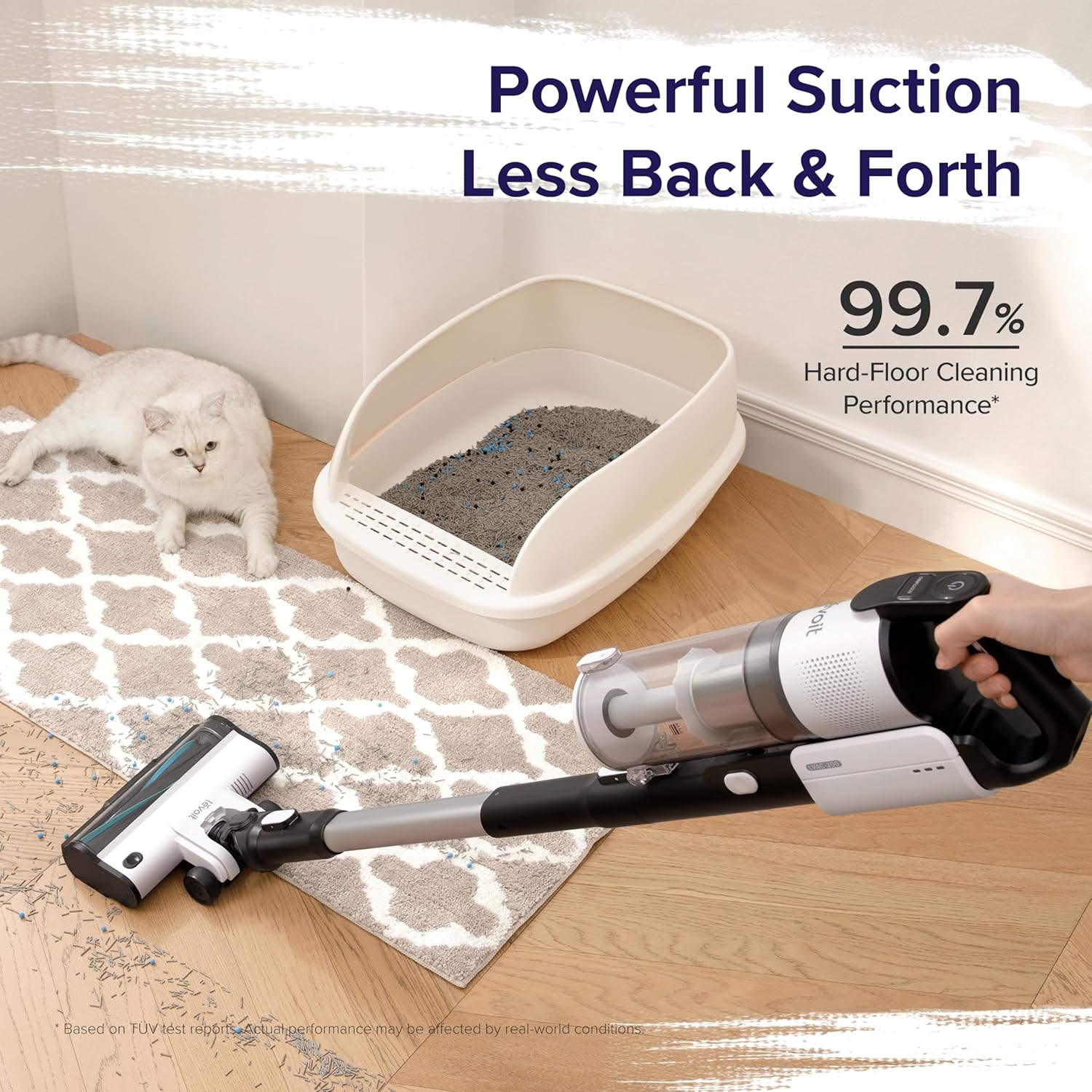 Detalle 2 de Levoit Cordless Stick Vacuum, 50 Min ⚡