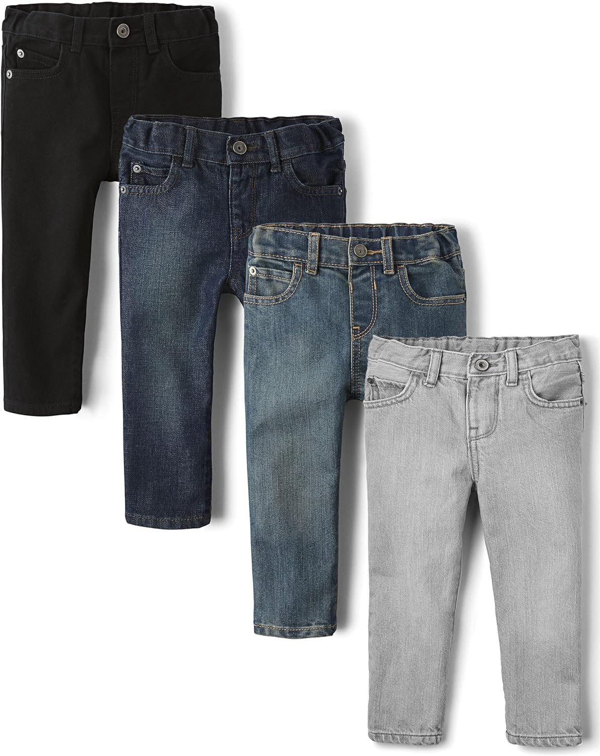 Thumbnail 6 de The Children's Place Baby Boys' and Toddler Skinny Jeans (4-Pack)