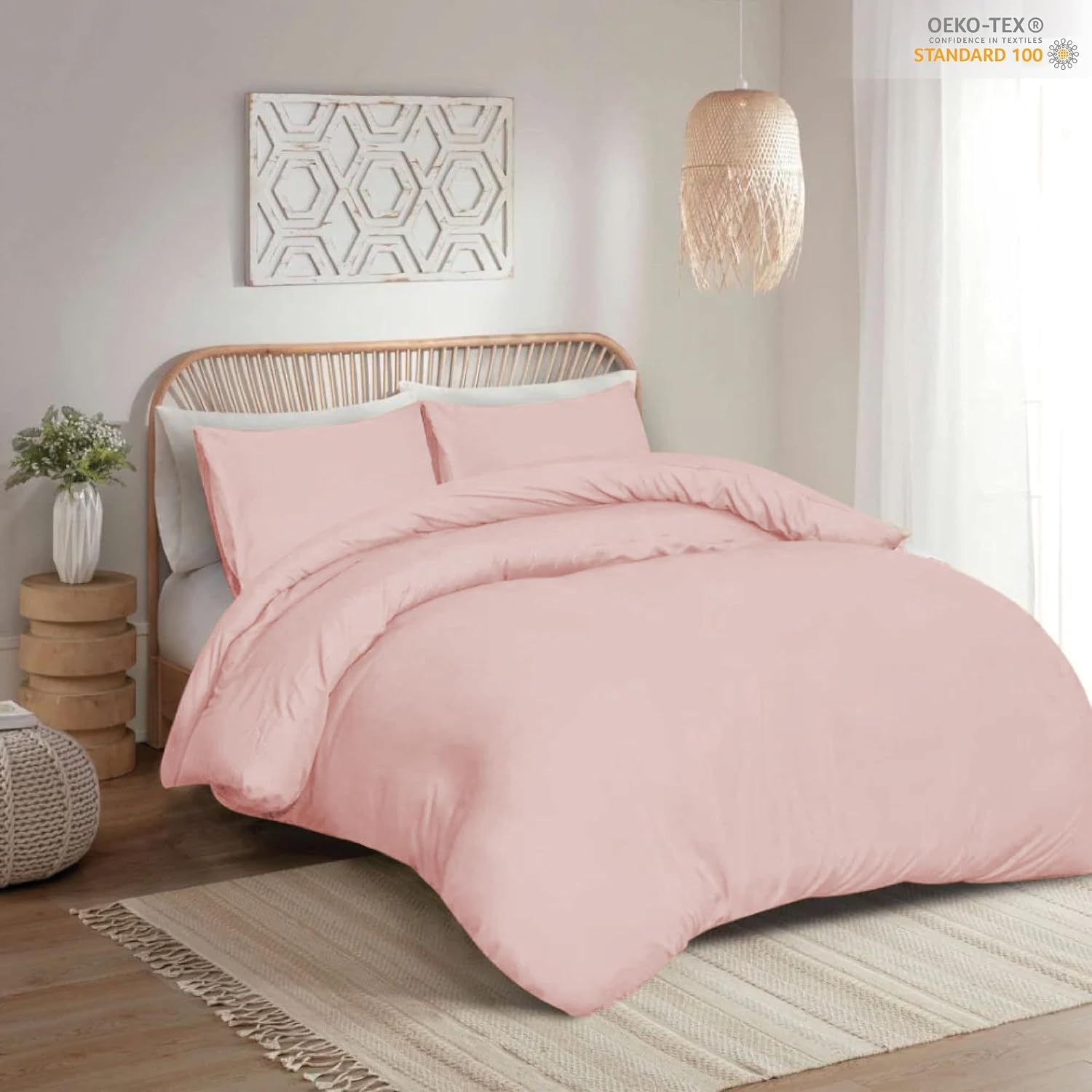 Detalle 2 de Funky Gadgets Double Duvet Set Blush Pink Blush