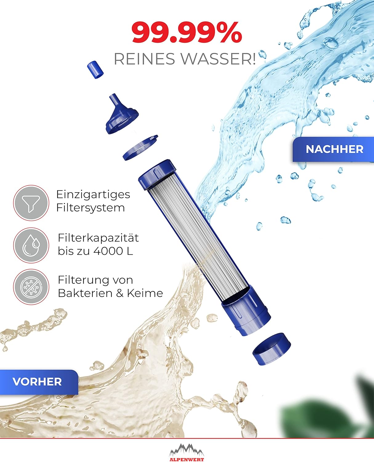 Thumbnail 2 de ALPENWERT Wasserfilter 4000 L Outdoor 💧