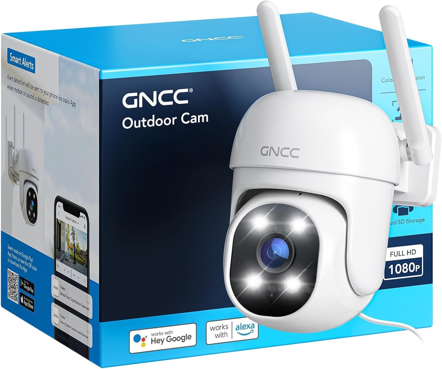 Detalle de GNCC GK2 Cámara vigilancia 1080P 360°