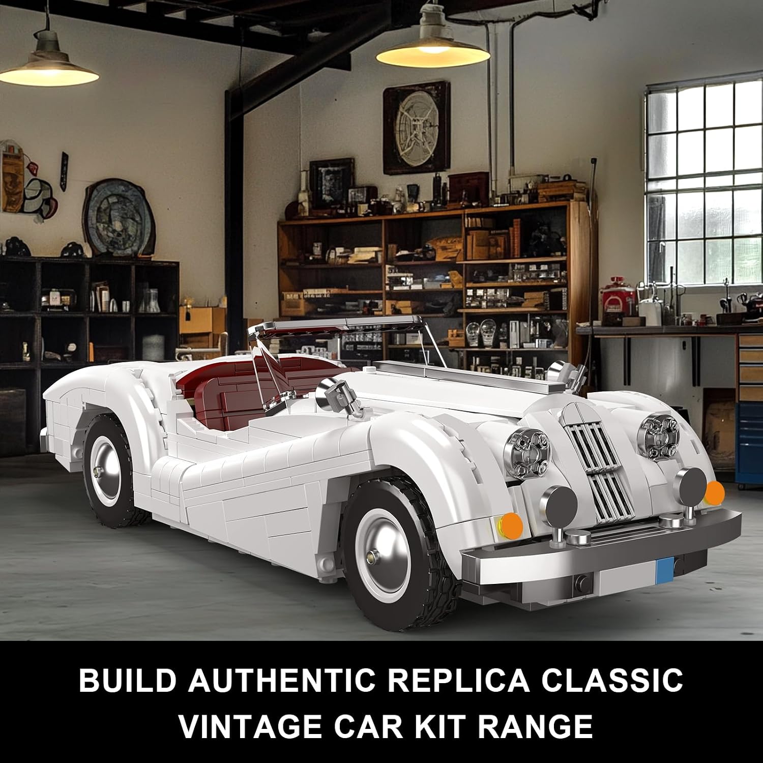 Thumbnail 1 de Mould King 10236 bouwpakket sportwagen, 1.302 onderdelen, statisch klassiek model