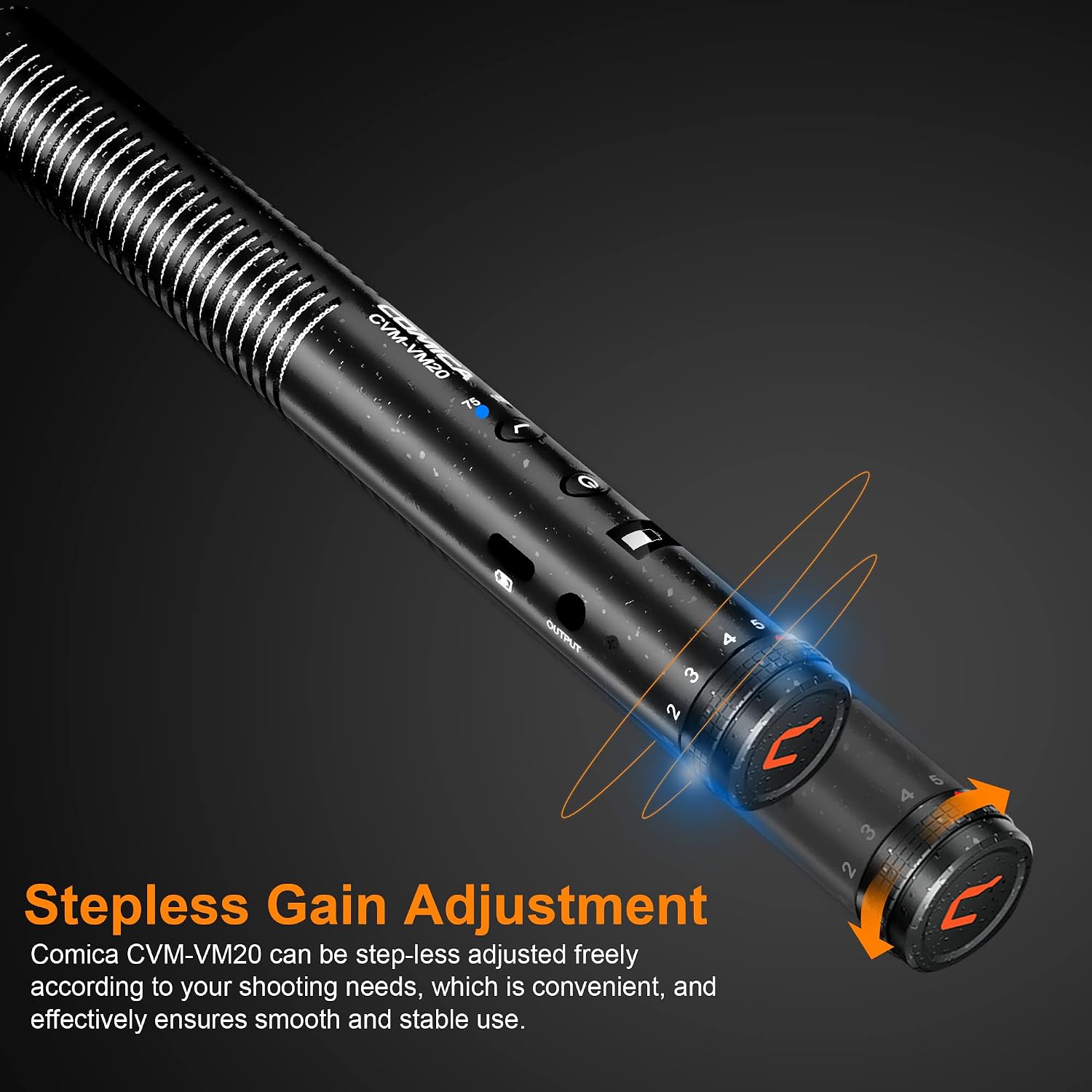 Thumbnail 2 de COMICA VM20 shotgun microphone with OLED display