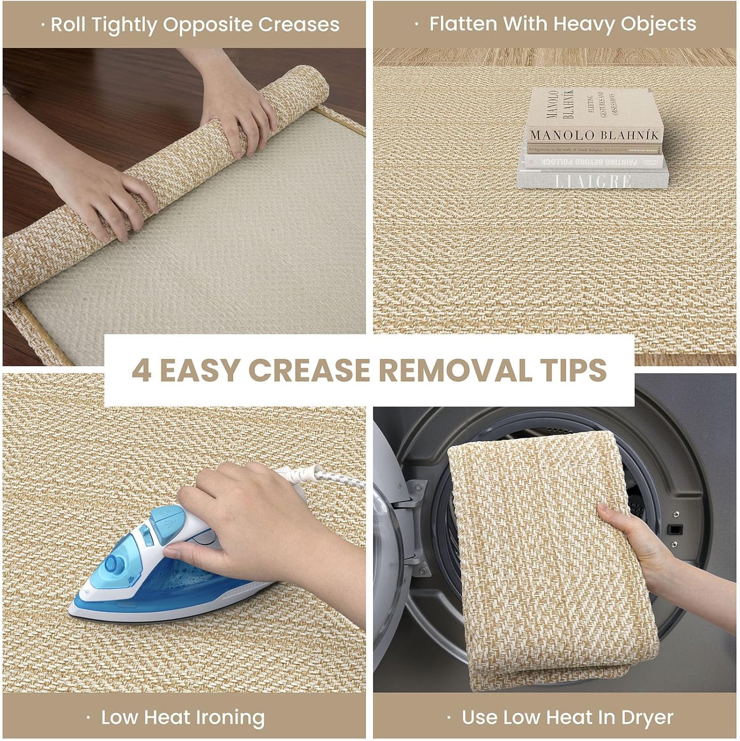 Thumbnail 3 de IOHOUZE Washable Runner Rug 2x10 with Non-Slip Rubber Backing