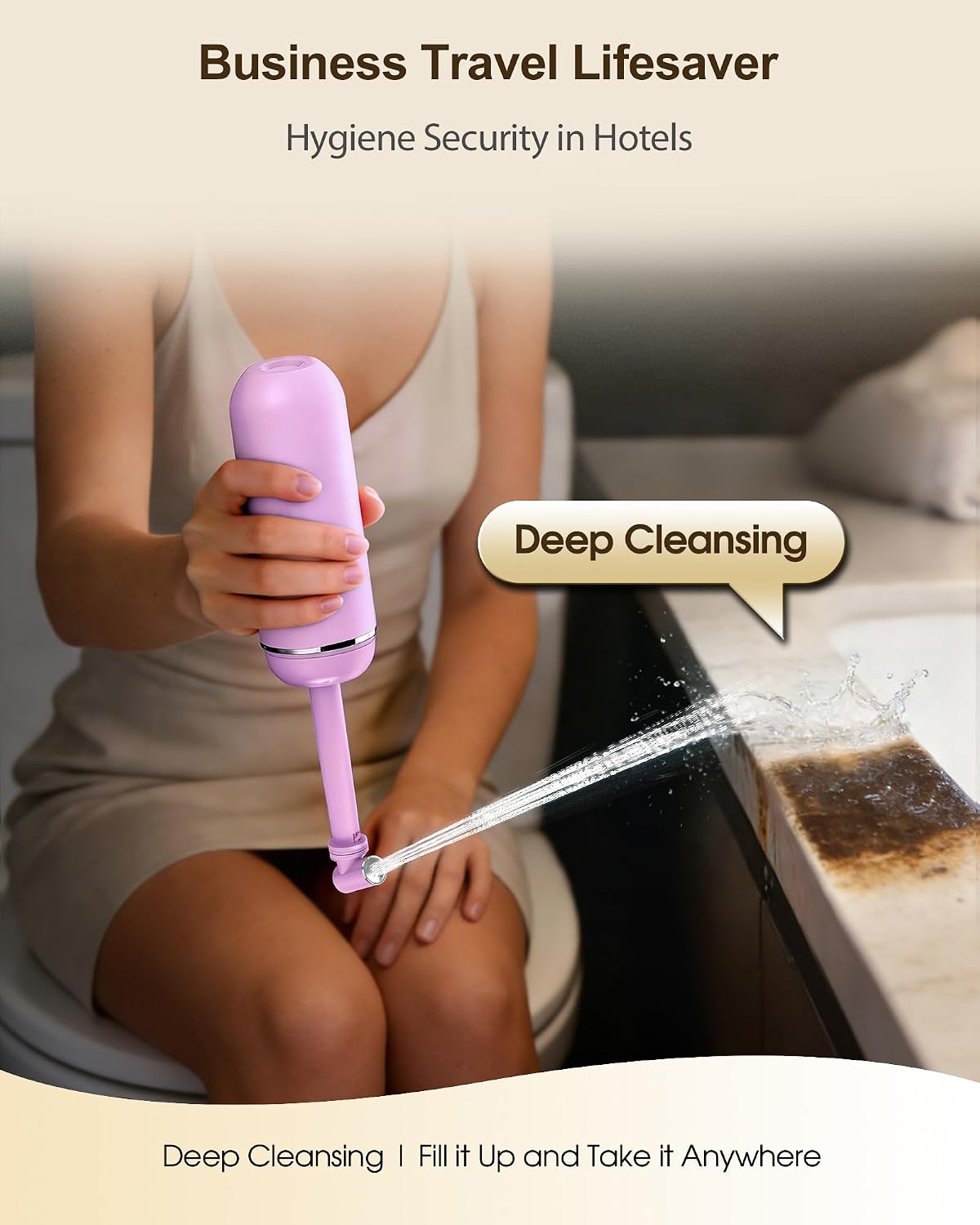 Detalle de Redsack PB-01 Portable Bidet, 380 ml with Extendable Sprayer