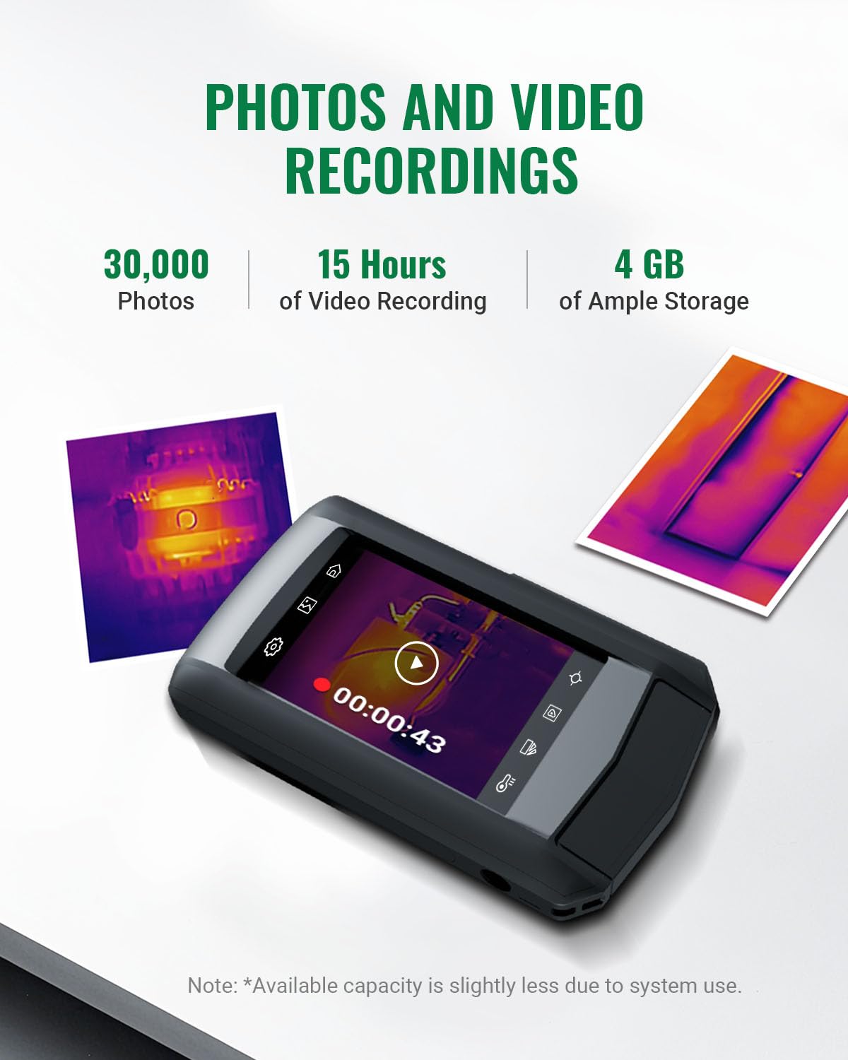 Thumbnail 4 de HSFTOOLS HP96 FinderS2-V1 Thermal Imaging Camera, Touchscreen, 240 × 240 Live Super Resolution