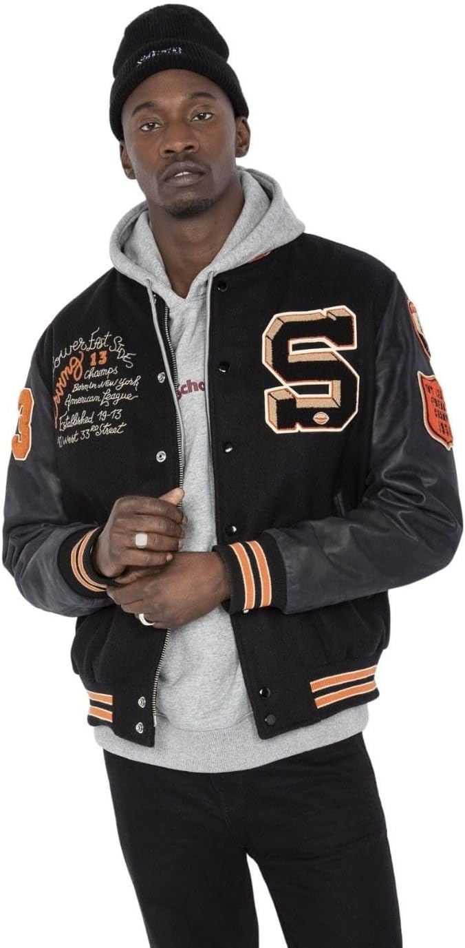 Detalle de Schott NYC Lcteddybd blouson laine cuir