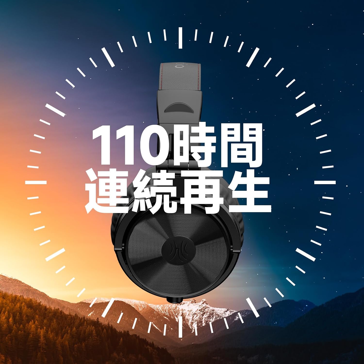 Detalle de OneOdio ProC ワイヤレスヘッドホン、最大110時間再生・50mmドライバー・有線対応