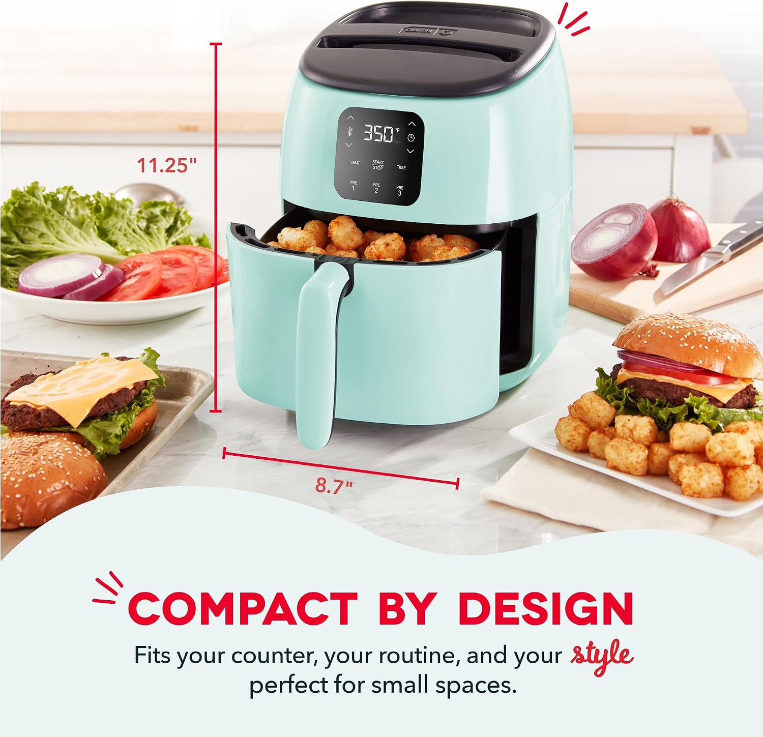 Thumbnail 1 de Dash Digital Air Fryer, 2.6-Quart