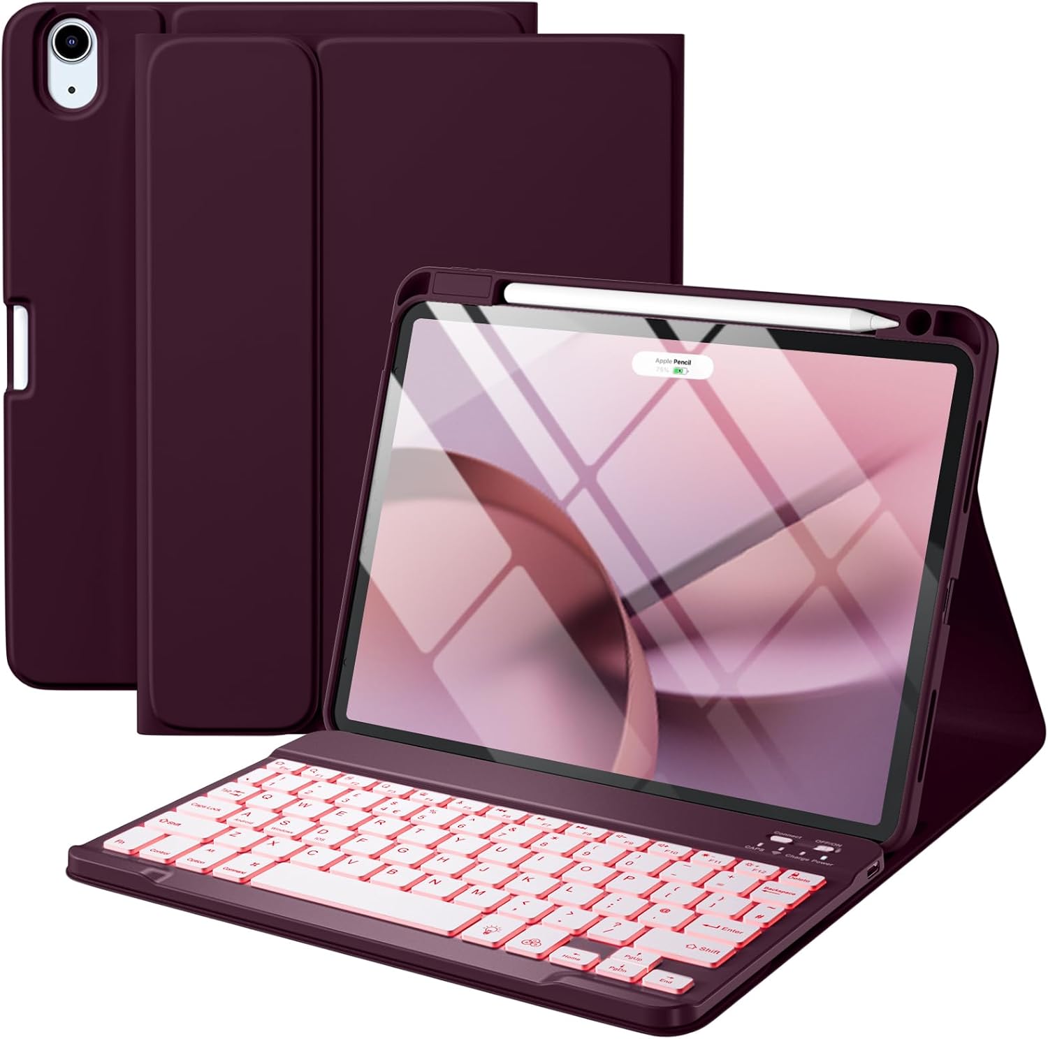 Detalle de Vobafe iPad Air 11-inch keyboard case 7‑colour backlight