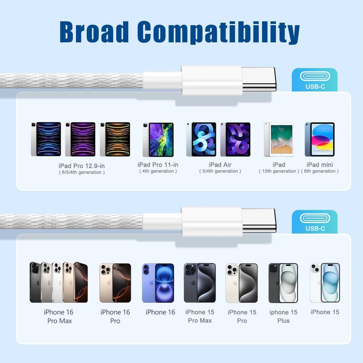 Thumbnail 5 de USB C to C Fast Charger Cable 10ft