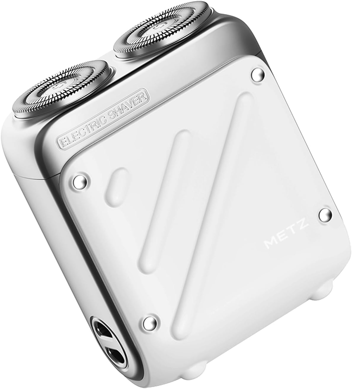 Detalle de Skyworth Metz Traveller Rasoio Elettrico Uomo: rasatura secco/umido, IPX7, 9×2 lame, ricarica USB-C