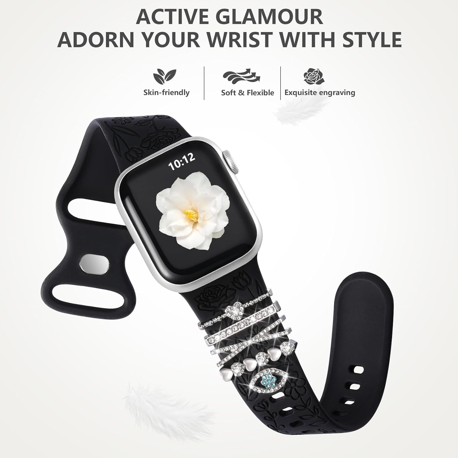 Detalle 1 de Cinturino Apple Watch in silicone 38 40 41