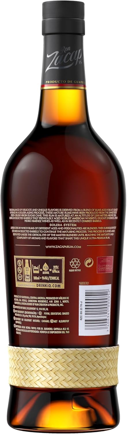 Zacapa Solera Gran Reserva – Rum ultra premium 70 cl, 40% vol
