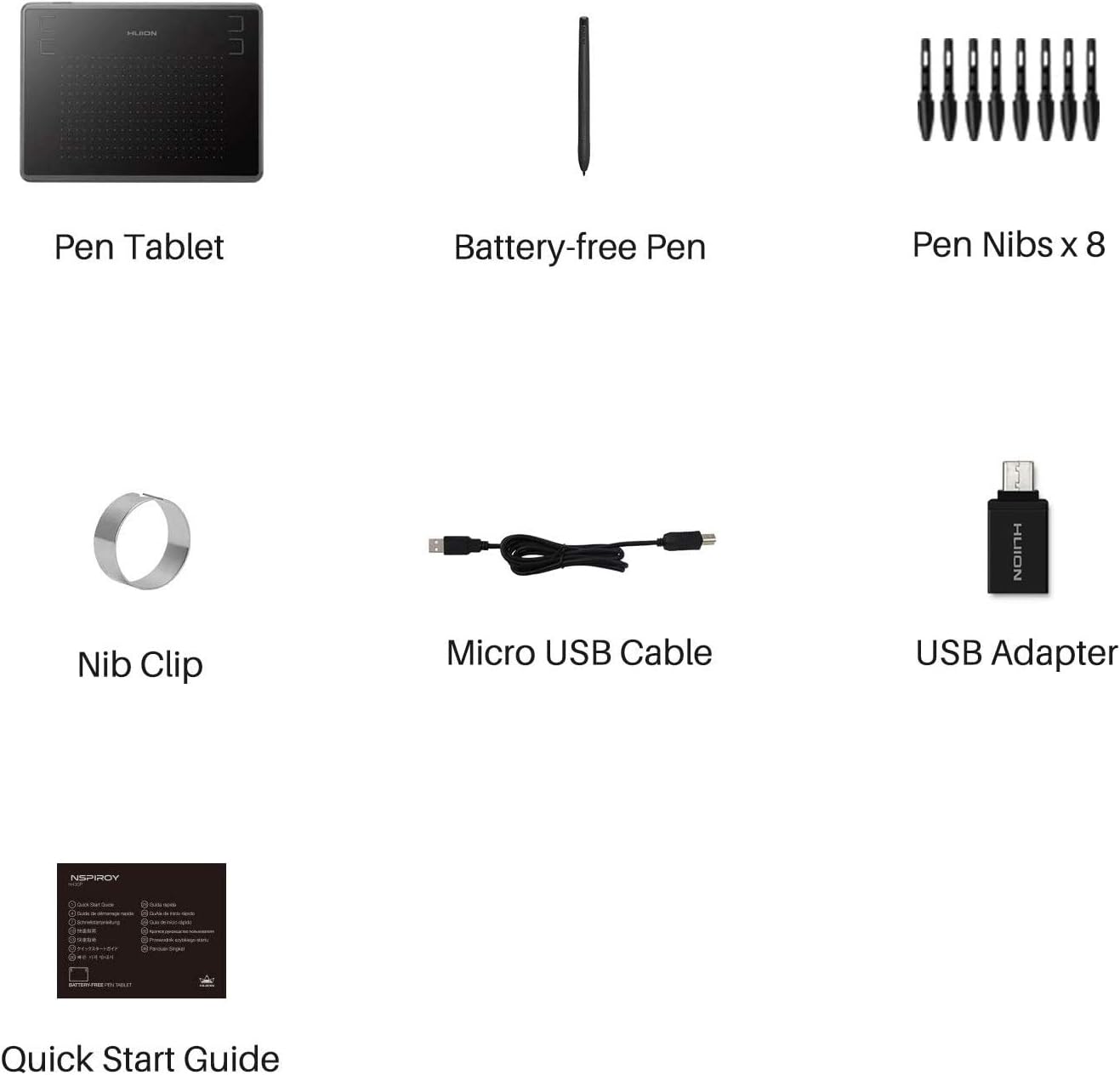 Thumbnail 6 de HUION Inspiroy H430P Drawing Tablet, 4.8 x 3-inch, 4,096-level pressure