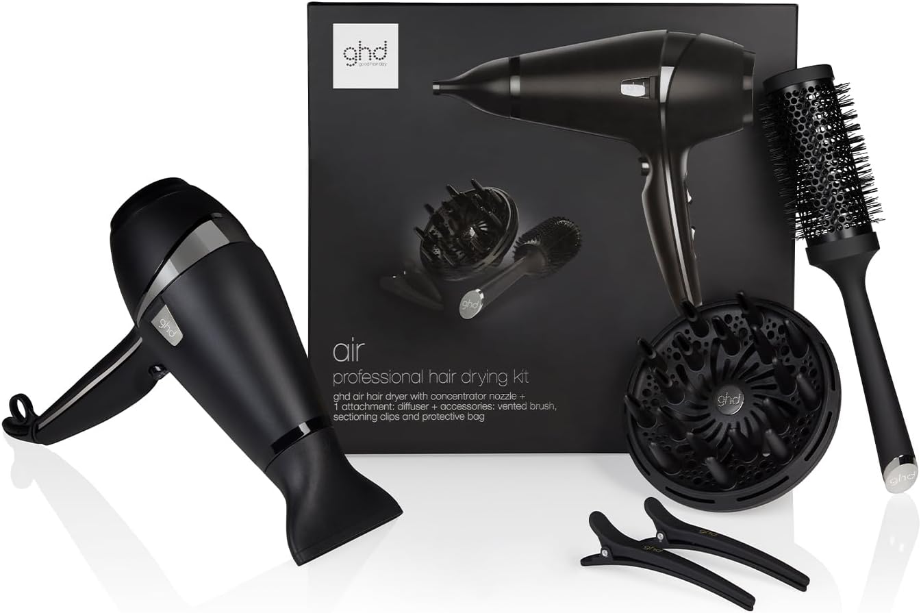 Thumbnail 1 de ghd Air Kit Professional Ionic Hair Dryer (2,100W) with Diffuser, Styling Nozzle, Size 3 Radial Brush & Sectioning Clips