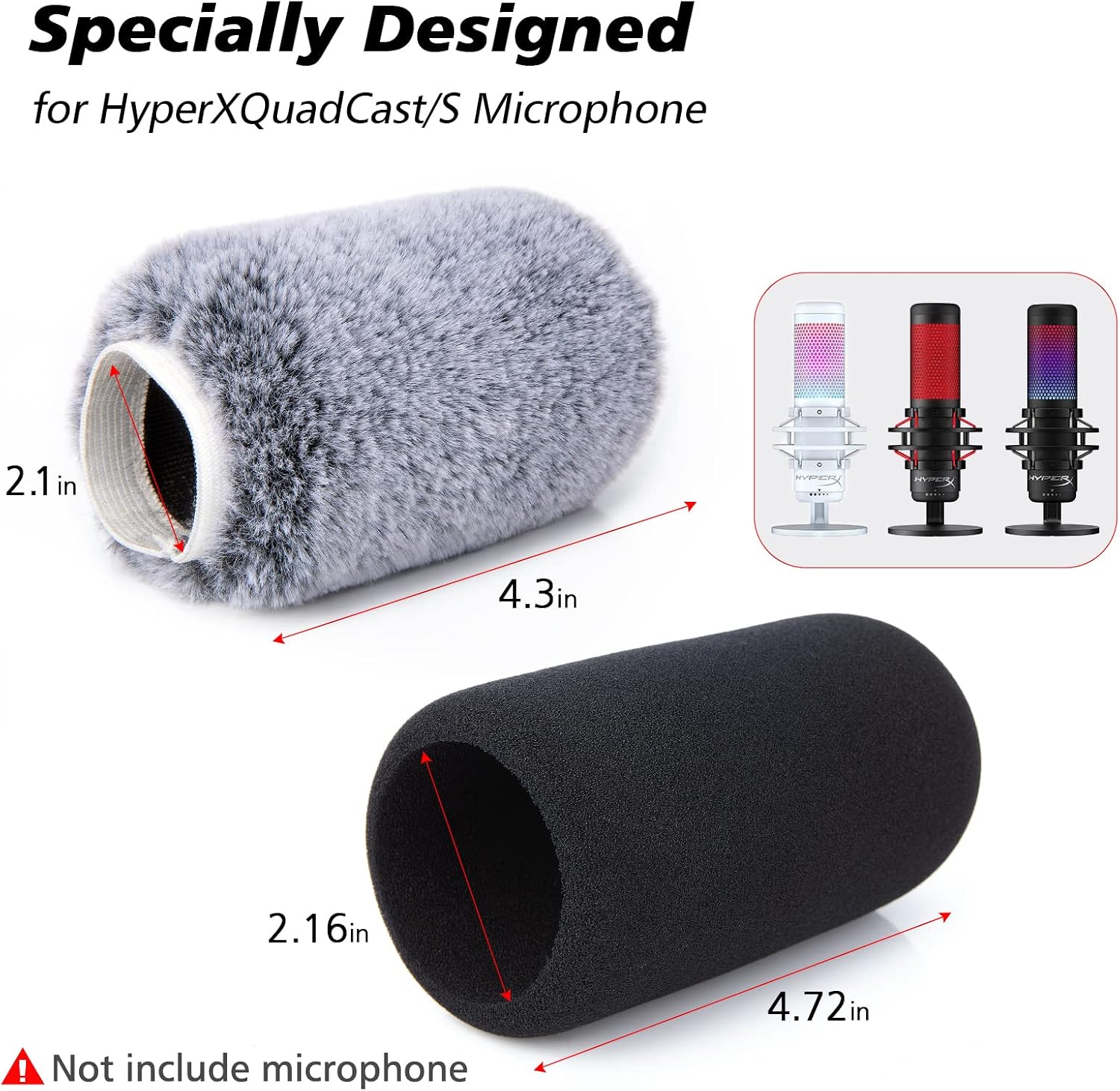 Detalle de SUNMON MPN_JS_M_Foam_HPX_QC_Kit_01_UK Microphone Windscreen, Foam and Furry Covers