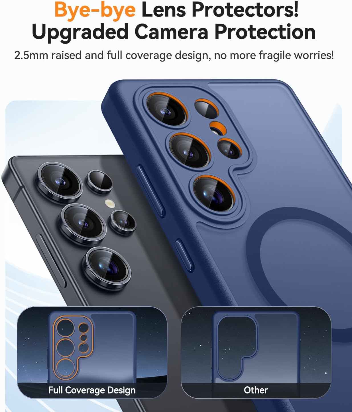 Thumbnail 2 de CANSHN Funda Magnética Samsung Galaxy S25 Ultra 📱 - Azul Oscuro