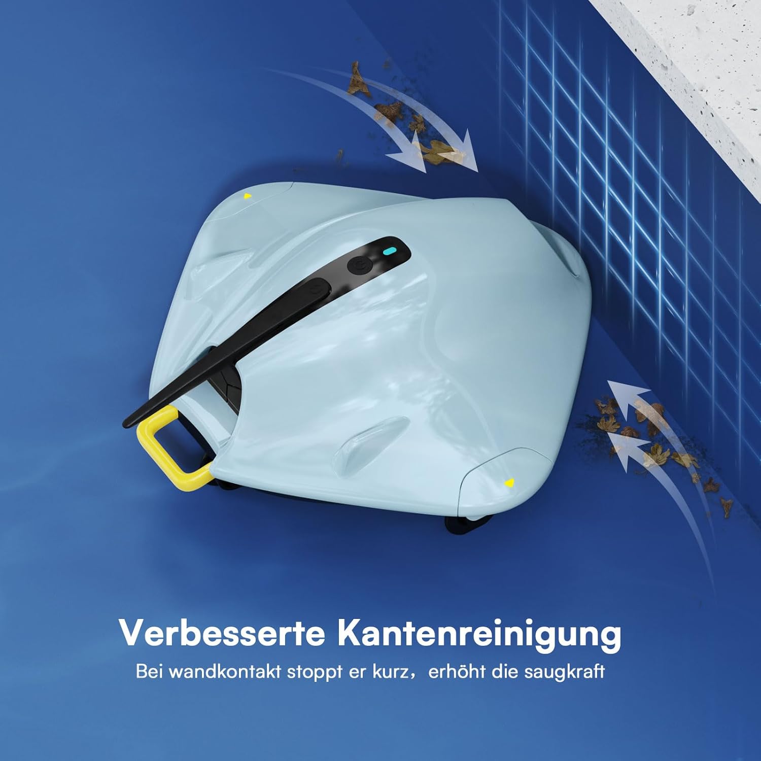 Thumbnail 5 de Kabellos Poolroboter Kabellos Poolsauger Akku 40W mit Doppelfiltersystem & bis 90 Min Laufzeit