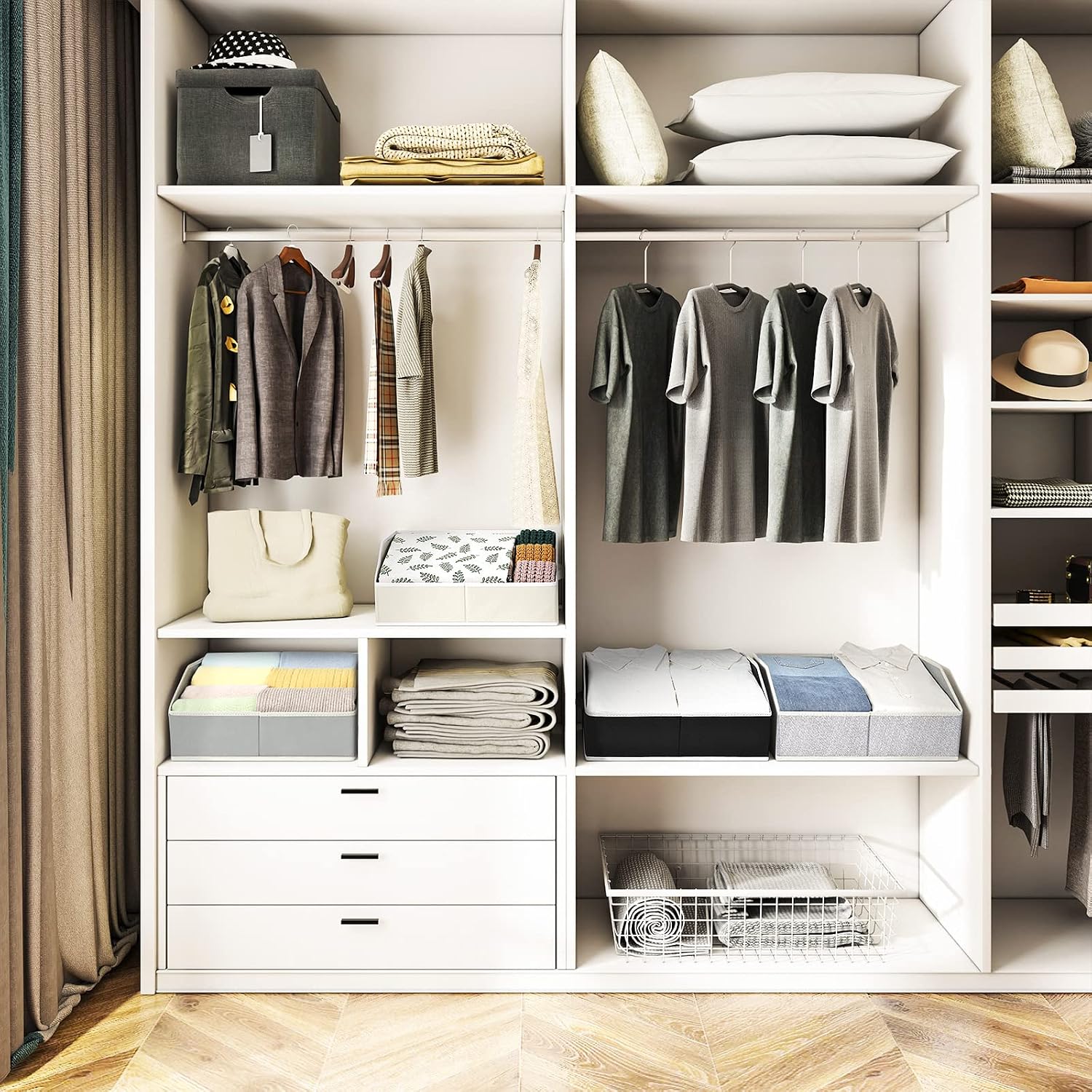 Detalle 2 de Homsorout Closet Organizer Bins 6 Pack