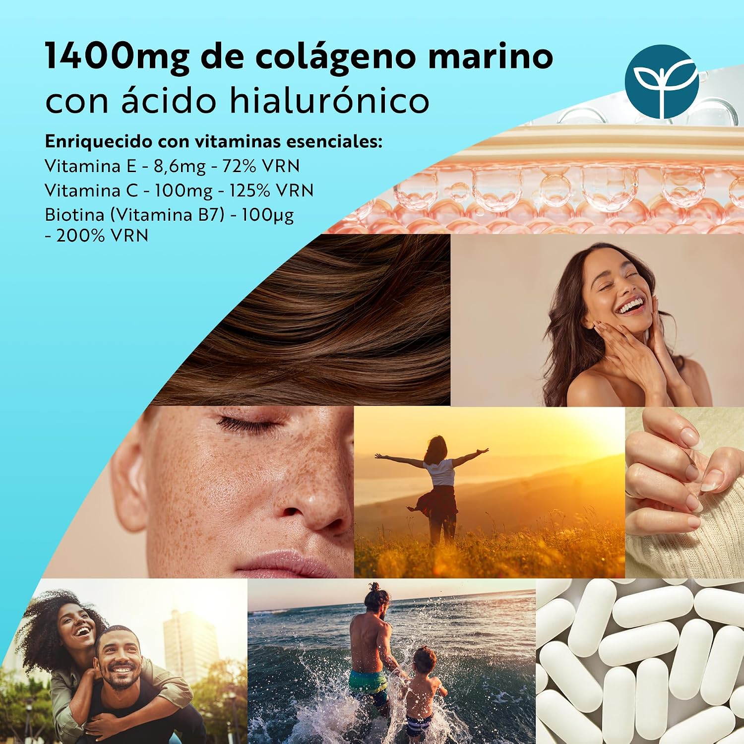 Detalle de Nutravita Colágeno Marino 1400mg 120 comprimidos