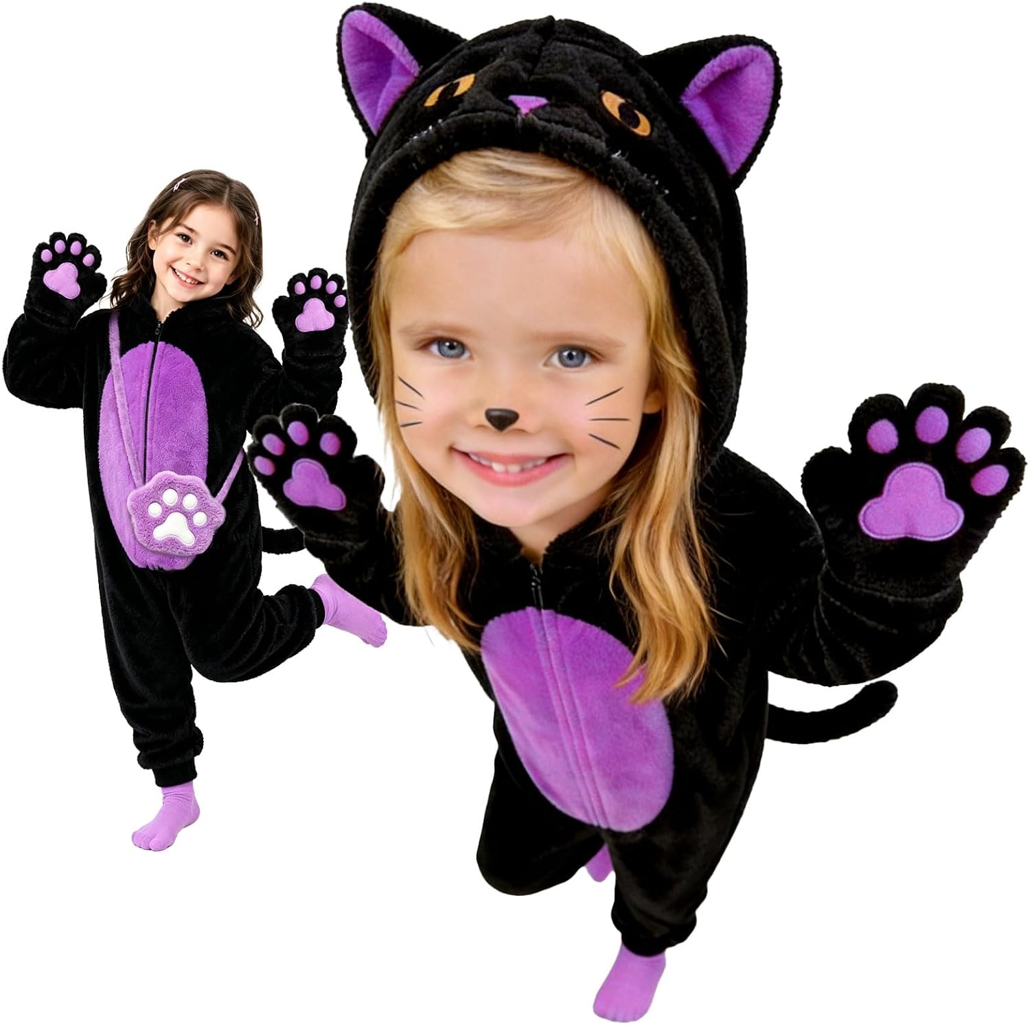 Detalle de Black Cat Costume for Girls