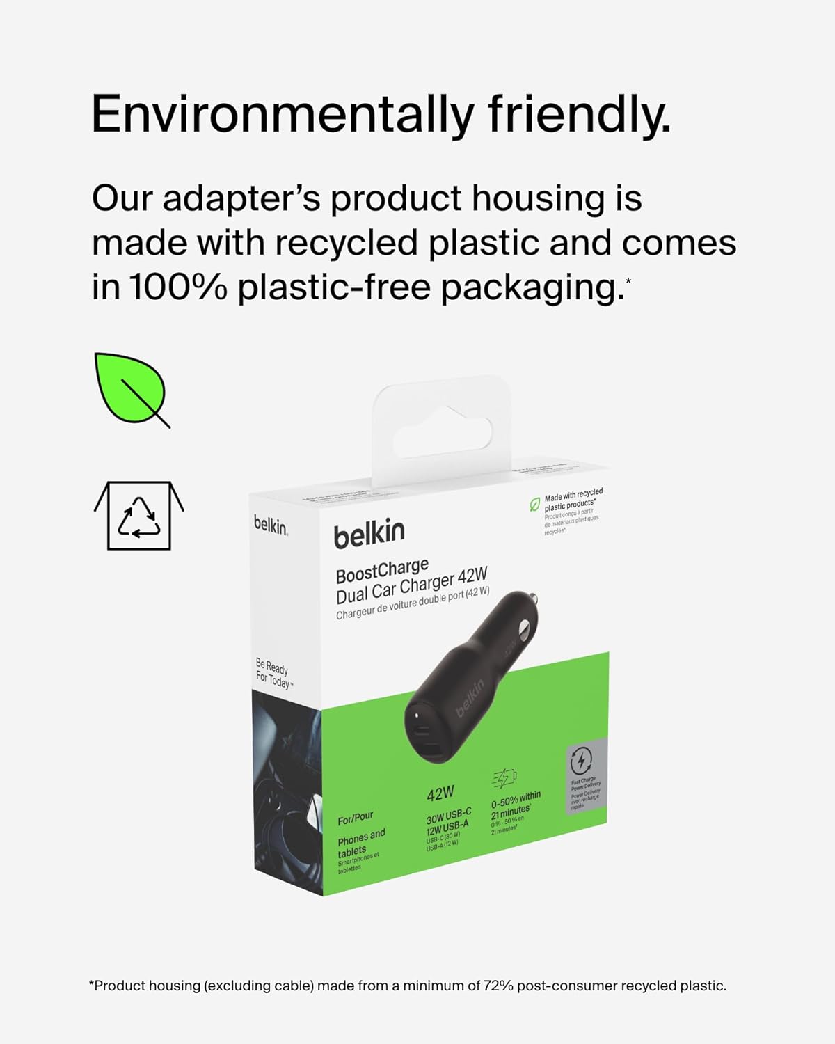 Thumbnail 4 de Belkin BoostCharge cargador coche 42W USB-C y USB-A 🚗