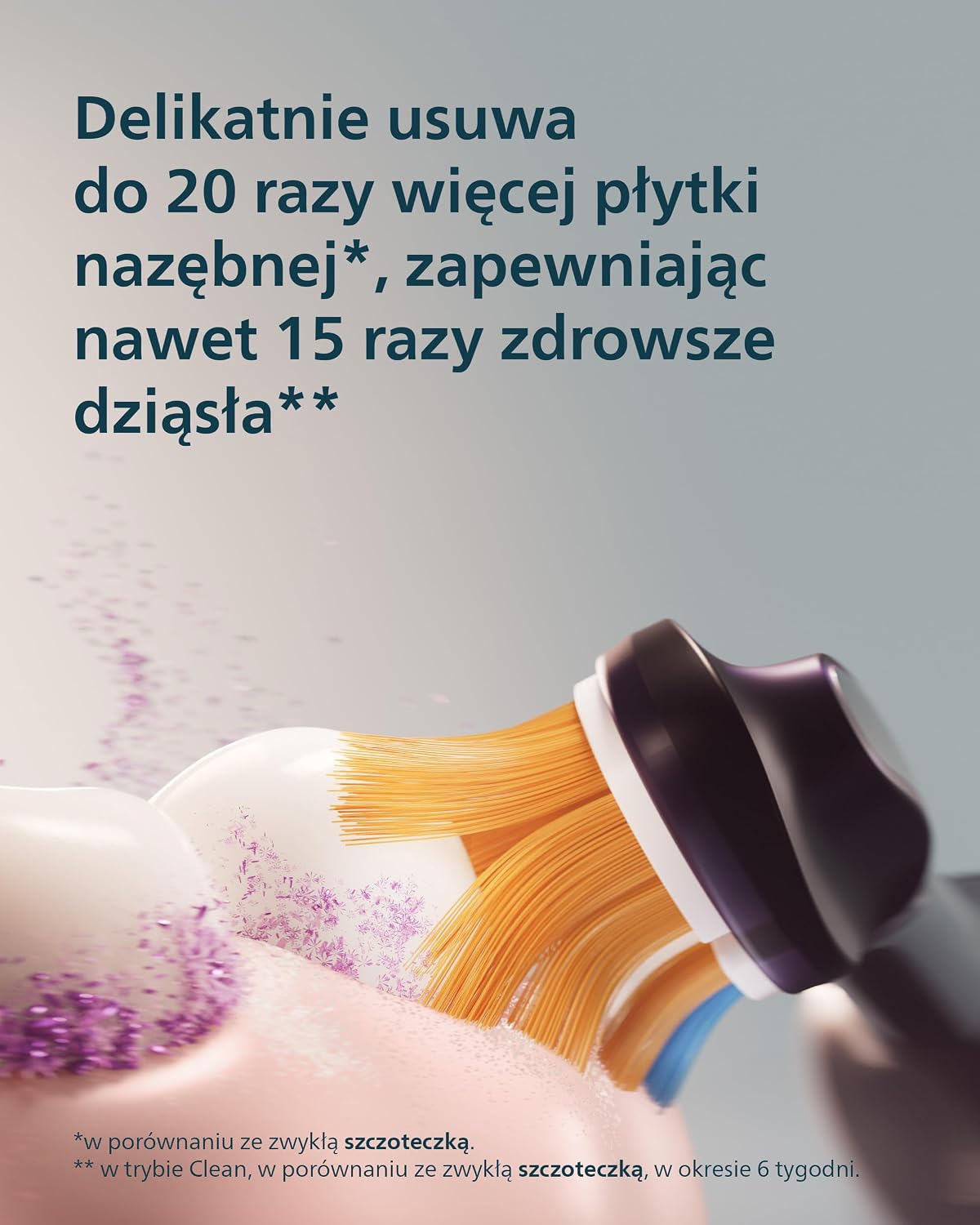 Detalle de Philips Sonicare DiamondClean 8500 HX8515/13 – szczoteczka soniczna, 18 ustawień