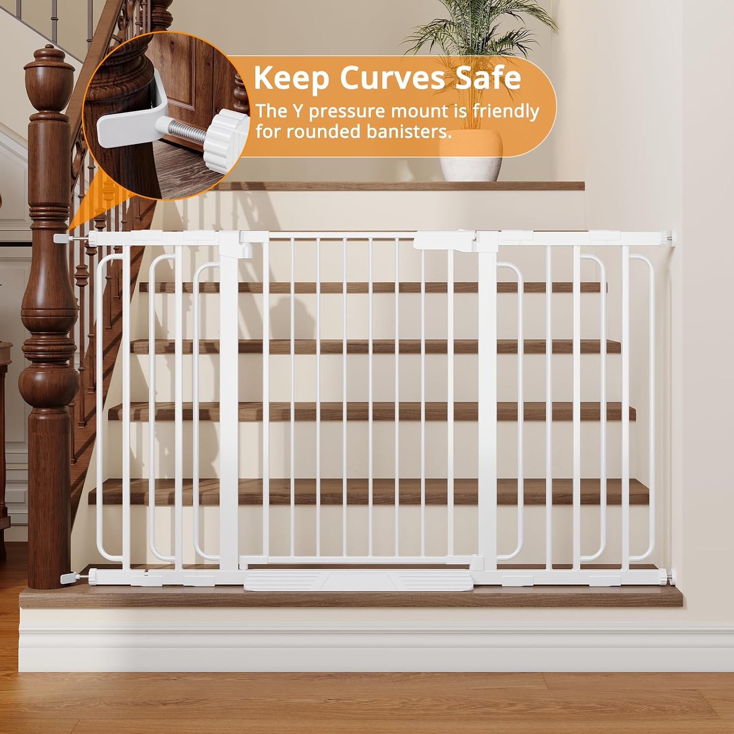 Detalle de Baby Gate, 29.8–46.5-Inch Adjustable Width