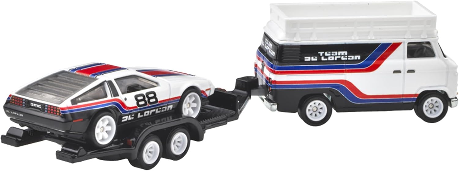 Detalle de Hot Wheels FLF56-987F チームトランスポート ミニカーセット 1/64スケール・全4セット