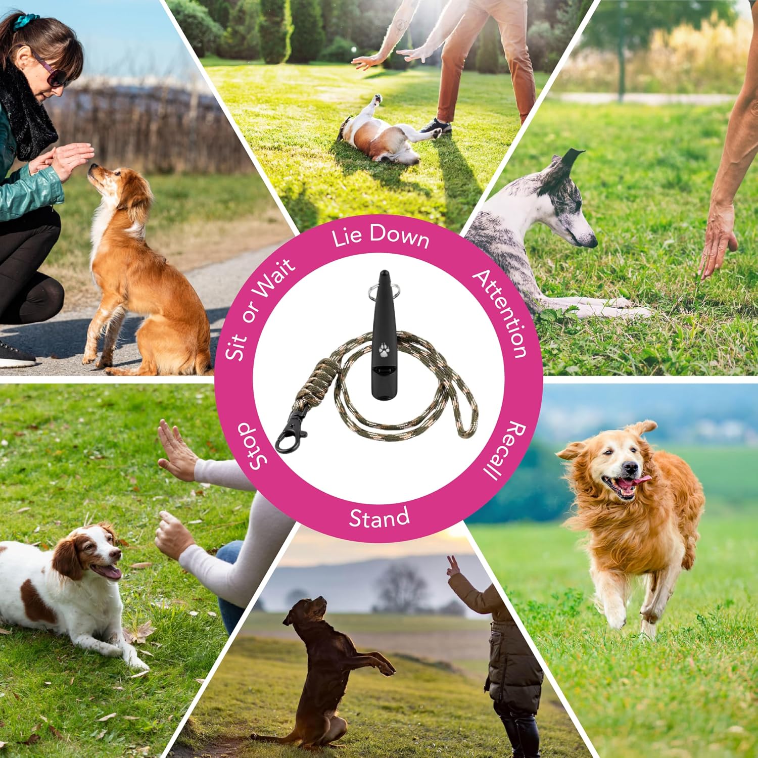 Detalle 1 de Dog recall training whistle 8 cm sound