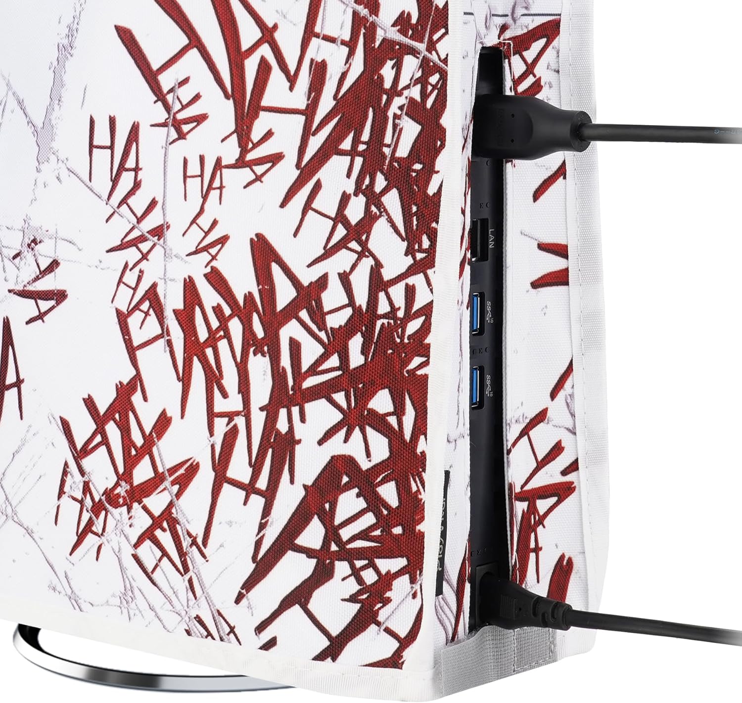 Thumbnail 6 de playvital Vertical Dust Cover for PS5 Slim Disc Edition (Vertical, New Smaller Design) – Nylon protector sleeve