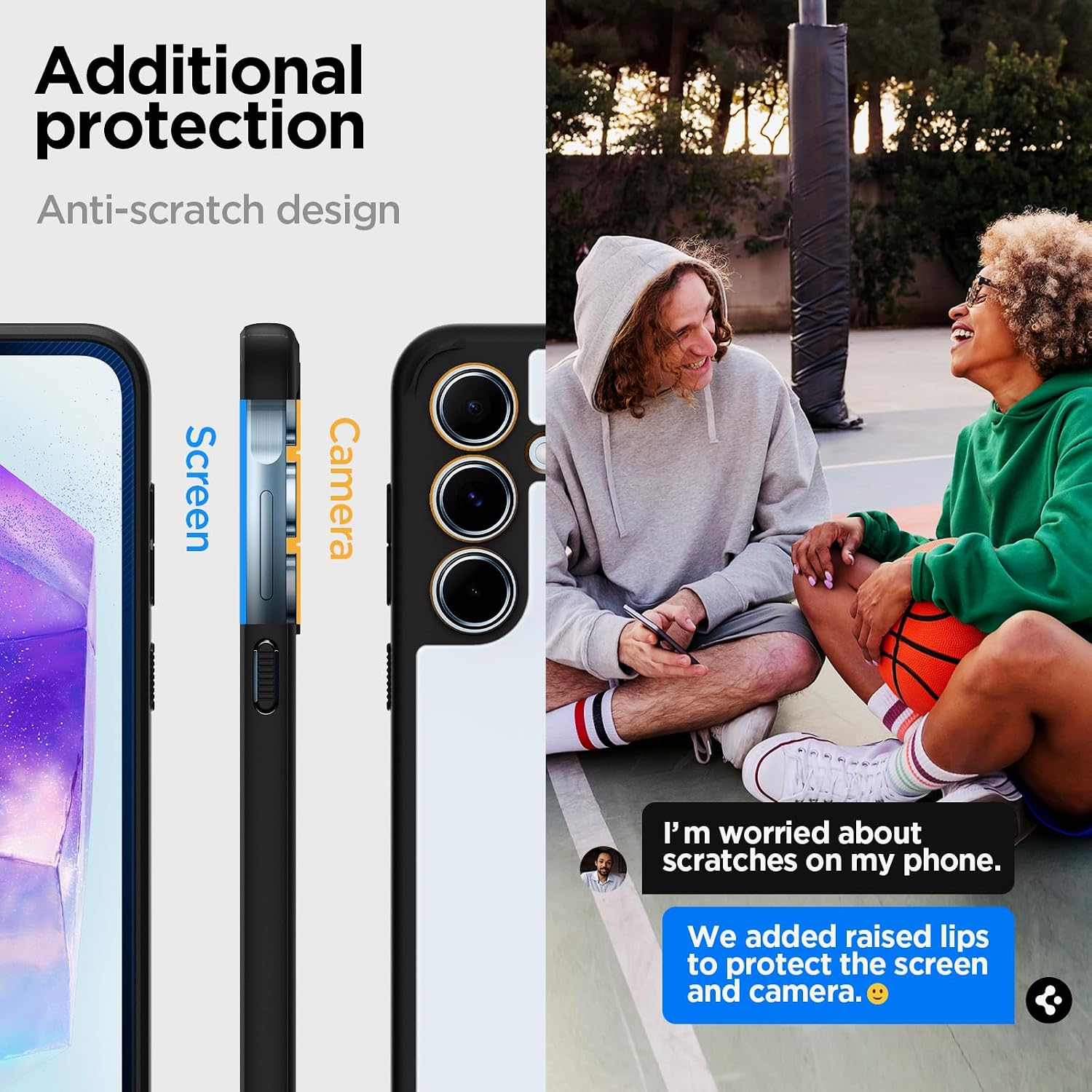 Thumbnail 6 de Spigen Ultra Hybrid pour Samsung Galaxy A55 5G — coque noire mat