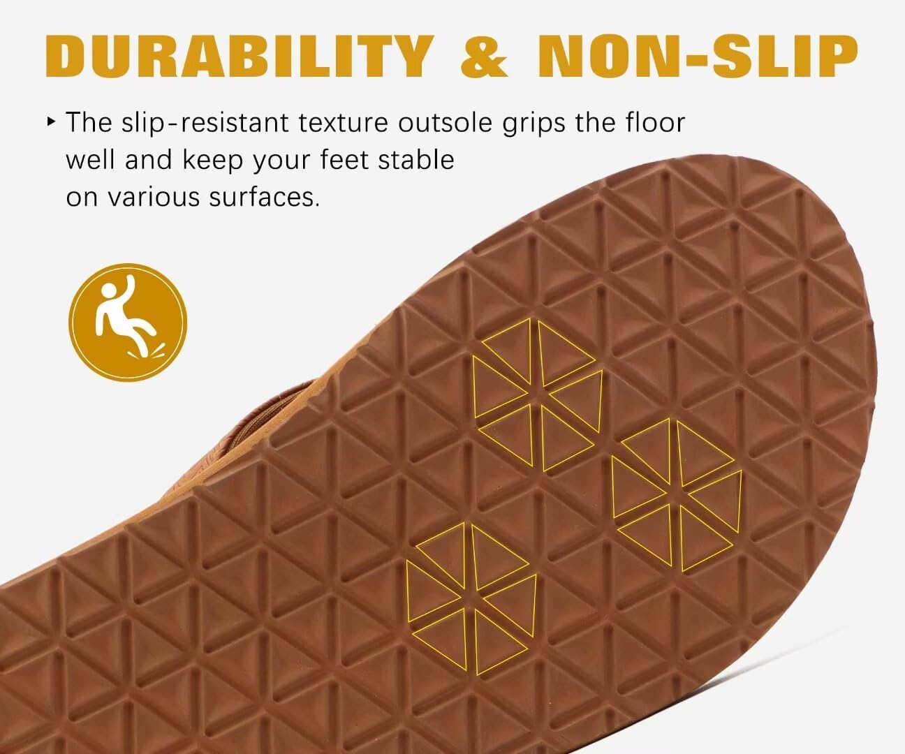 Thumbnail 5 de KuaiLu Men's Yoga Mat Leather Flip Flops with Arch Support — Cushioned Comfort and Non-Slip Sole