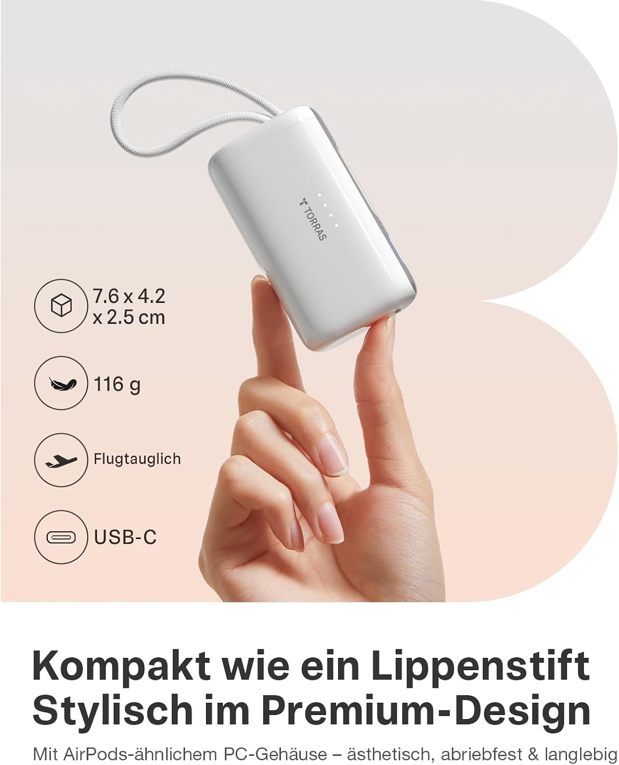 Thumbnail 2 de TORRAS Mini Powerbank 5000 mAh 22,5 W
