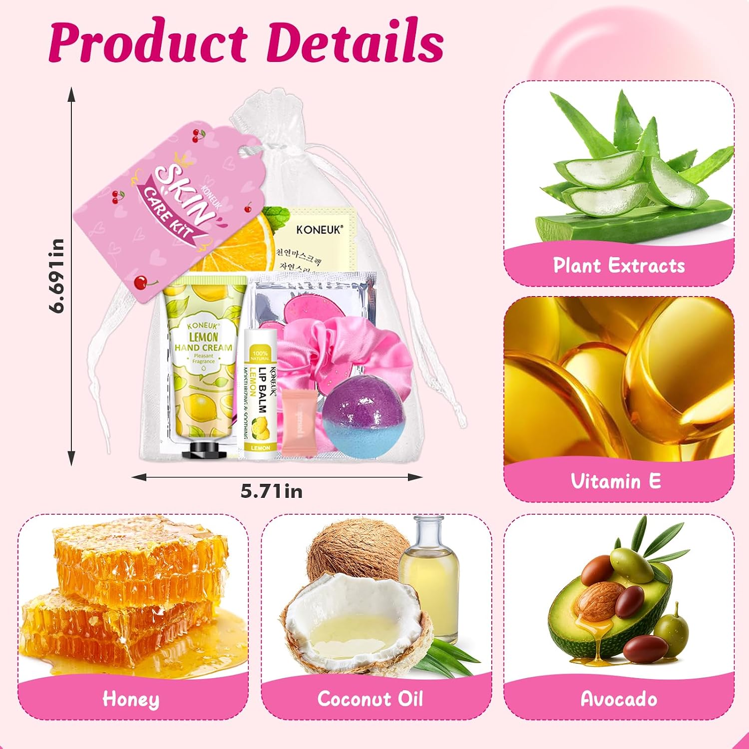 Thumbnail 4 de 60PCS Spa Party Supplies for Girls: Complete Sleepover Skincare Set