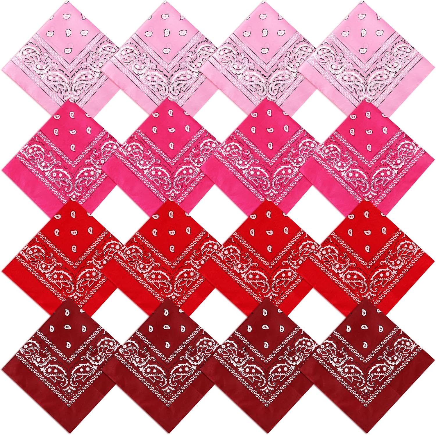 Detalle de CECIAOAIME 22 x 22-Inch Paisley Bandanas, Polyester Head Scarves