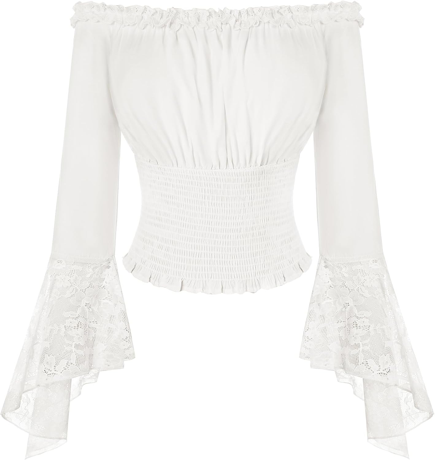 Thumbnail 6 de SCARLET DARKNESS Women's Renaissance Off-Shoulder Lace Top