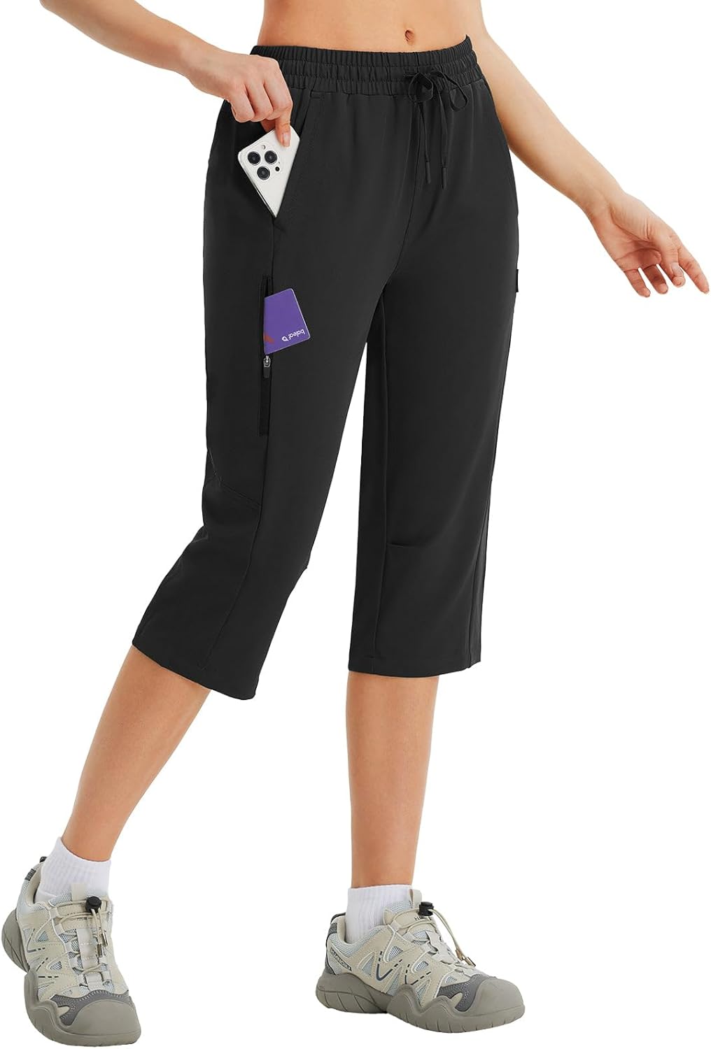 Thumbnail 6 de baleaf Women’s 15" Hiking Shorts Long Bermuda Cargo (Below-the-Knee Capris)