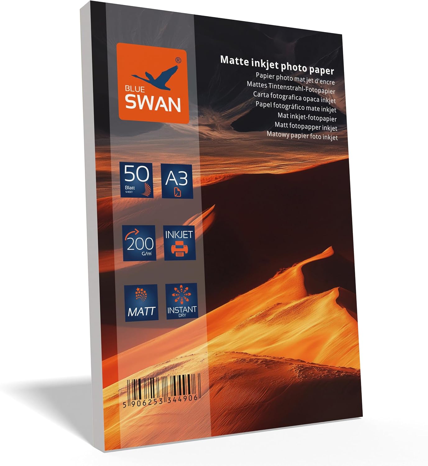 Detalle de BLUE SWAN Carta Fotografica Opaca A3 200 g/m² – asciugatura rapida, bassa riflettività, 50 fogli