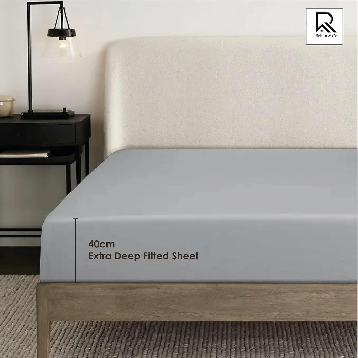 Detalle 2 de REHAN & CO Double Fitted Sheet 16 Inch Depth