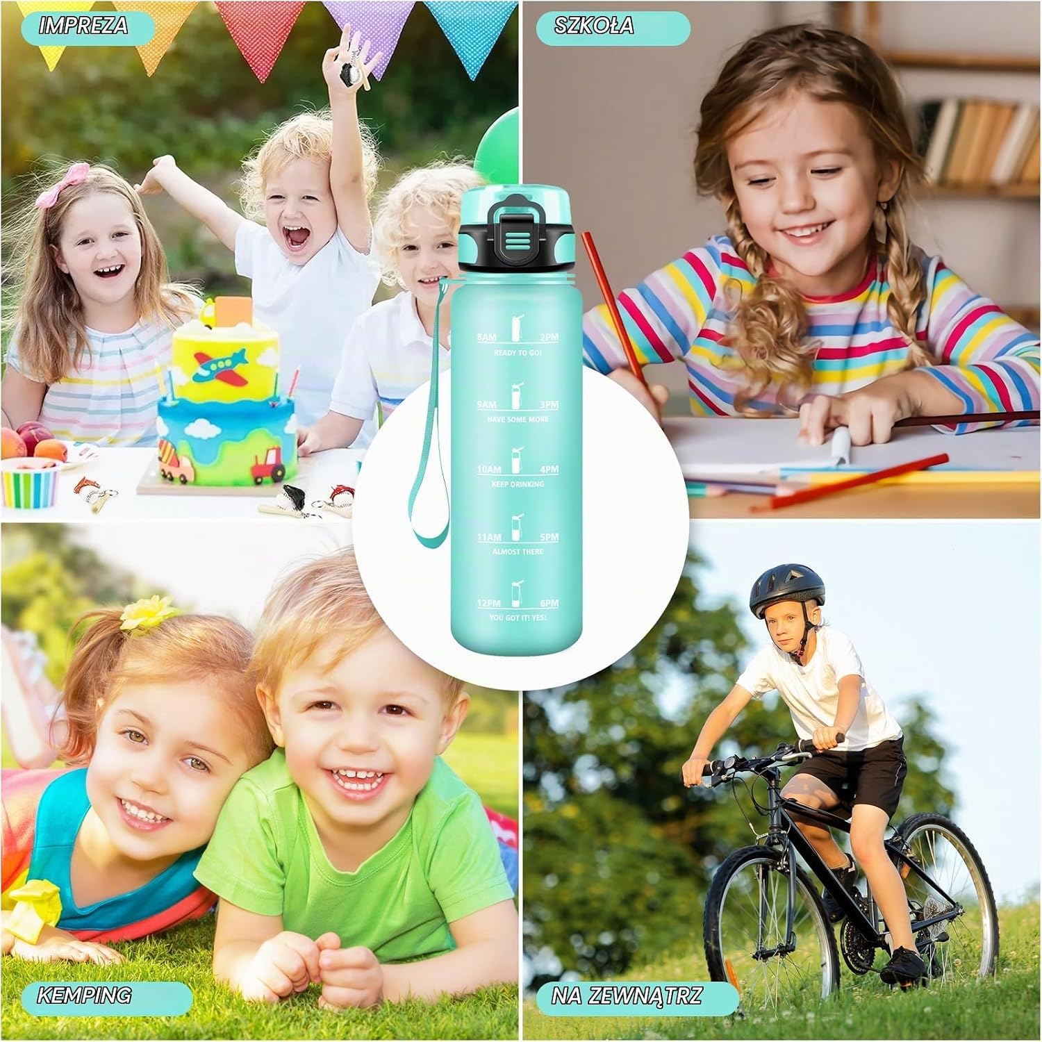 Thumbnail 6 de Grsta Grsta-TY-SHZYG-500ML-M-Blue-Green-3245C – butelka 500 ml z filtrem i skalą czasu