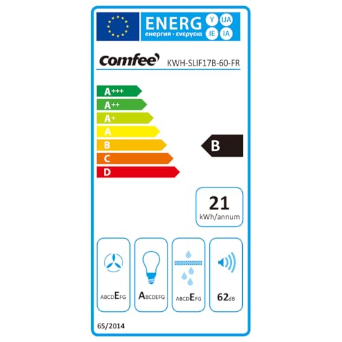 Thumbnail 7 de COMFEE' KWH-SLIF17B-60 Hotte Aspirante 60 cm – 200 m³/h