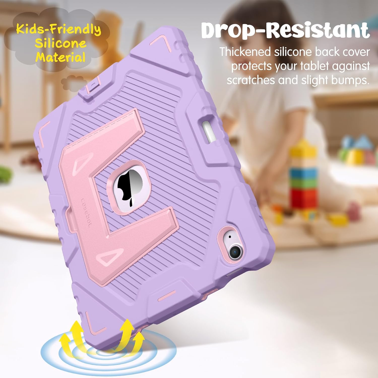 Thumbnail 6 de FINTIE Kids Case for iPad Air 11 inch (M4 2026 / M3 2025 / M2 2024) – Rugged shockproof with built-in kickstand, Purple