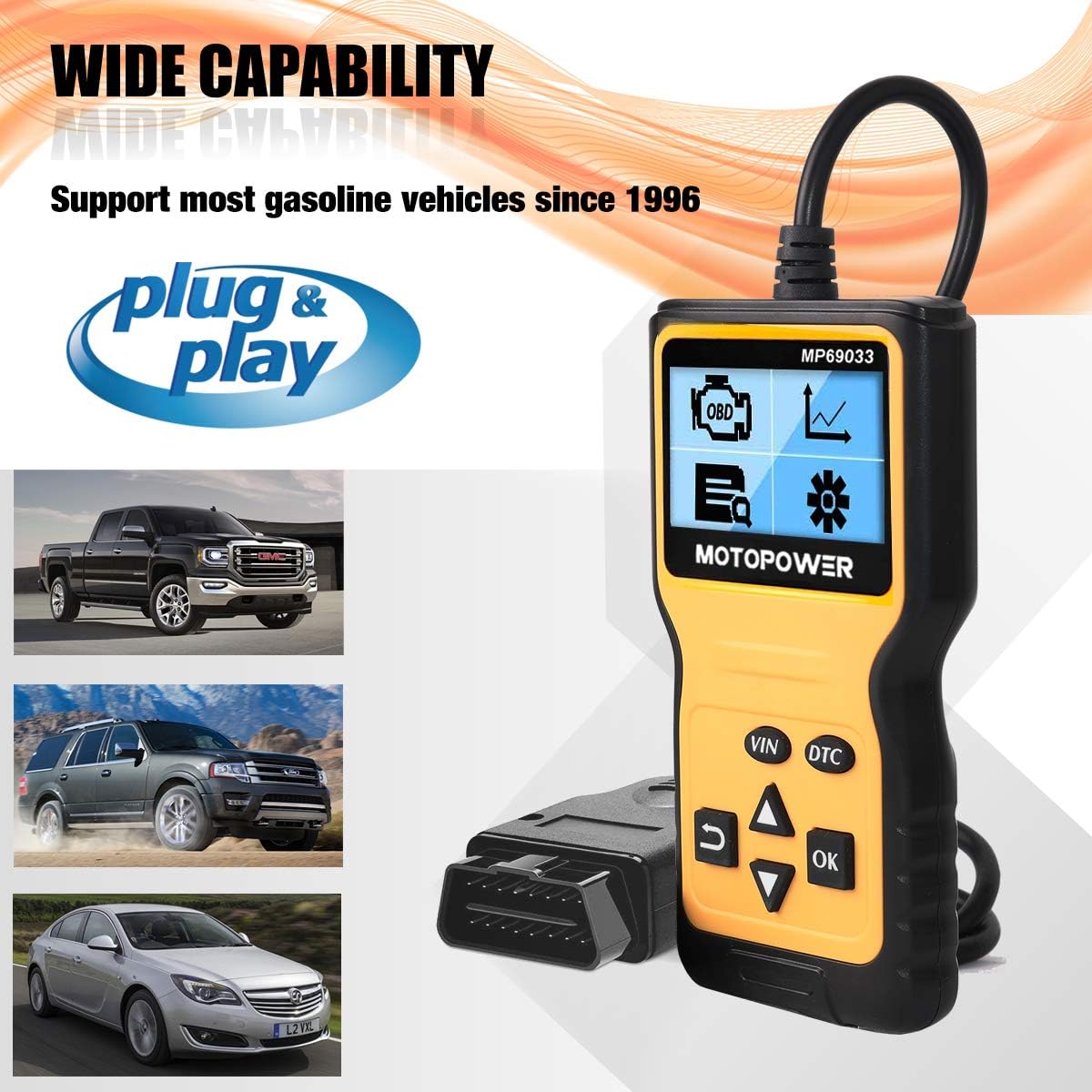 Detalle de MOTOPOWER MP69033 OBD2 car code reader