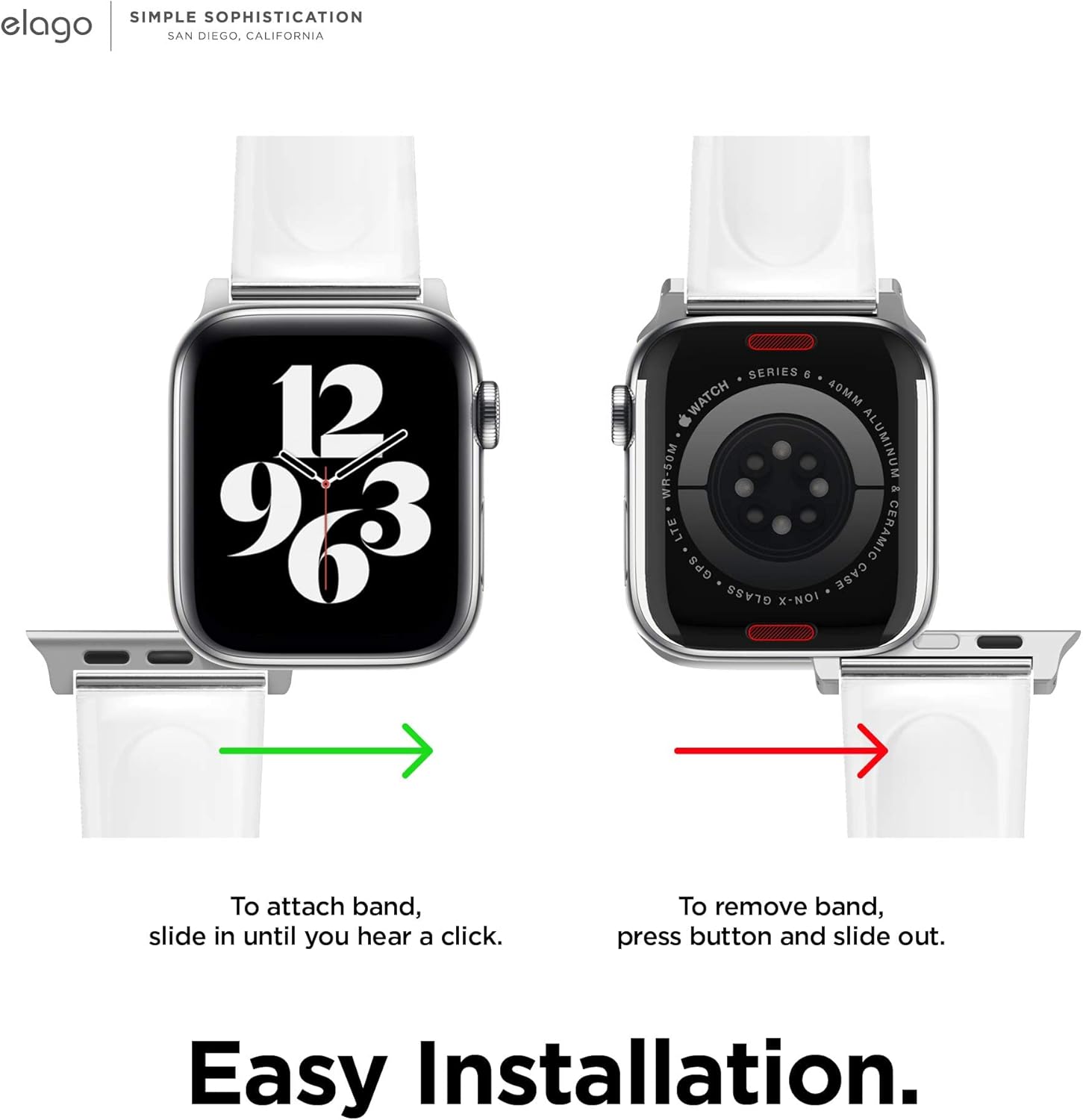 Thumbnail 5 de elago Clear Protective Band for Apple Watch (TPU) with Strap Connector – transparent watch strap