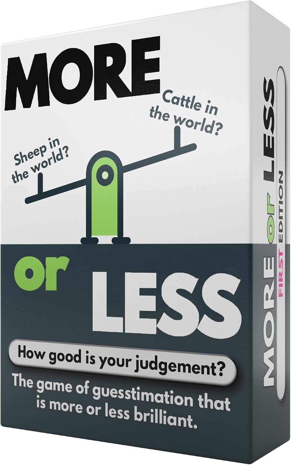 Detalle de More or Less First Edition card game (2 players) 🎲